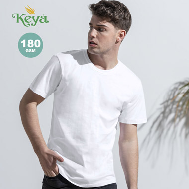Camiseta Adulto Blanca MC180 de Keya