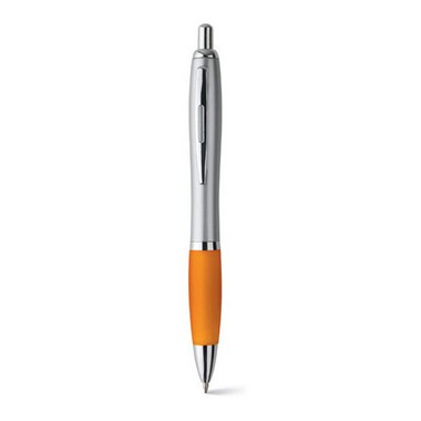 Bolígrafo con clip de metal y puntera de colores