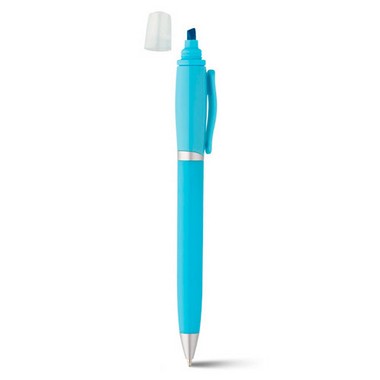 Bolígrafo y rotulador fluorescente