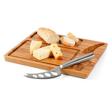 Tabla de bamb para cortar quesos