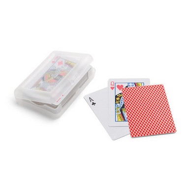 Baraja de 54 cartas en caja de plástico