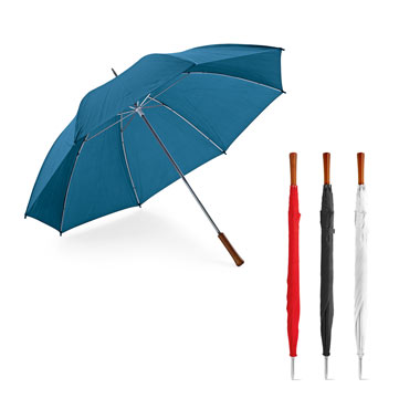 Paraguas de golf mango recto de madera,.