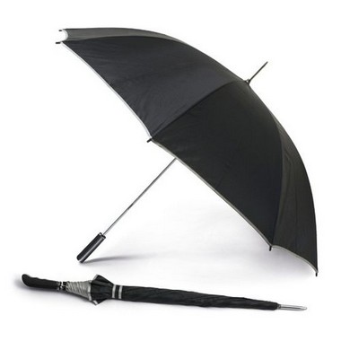 Paraguas de golf negro mango recto EVA