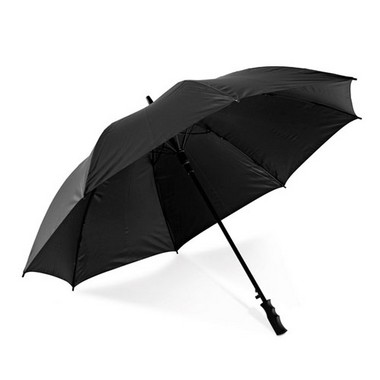 Paraguas de golf negro mango en PP.