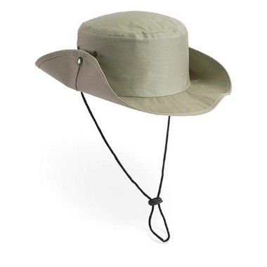 Sombrero safari con cordón ajustable.