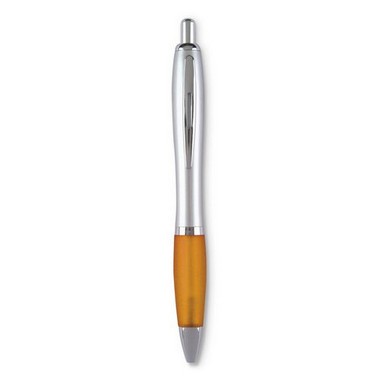 Bolígrafo de plástico con cuerpo satinado