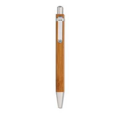 Set de bolígrafo y lápiz de bambú 